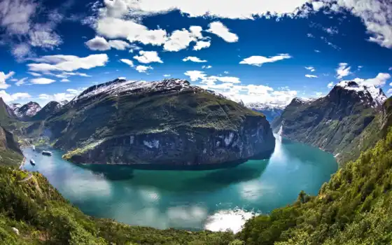 geiranger, fjord, норвегия, река, настольные, mac, бесплатные,