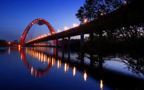 мост, живописный, сква