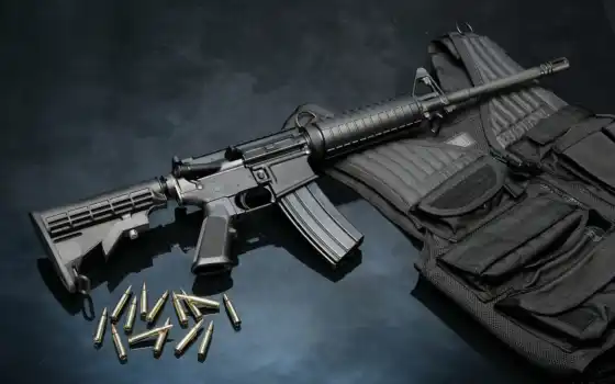 оружие, гранаты, AR-15, жилет