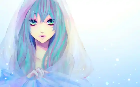 anime, девушка, волосы, голубые, голубыми, свет, hatsune, miku, вокалоид, vocaloid, 