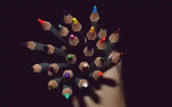 карандаши, олівці, крандаш, разноцветные, разное, 