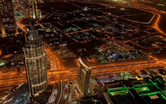 dubai, город, мужчина, khalifa, арабский, небоскрёб, сделать, emirat, unite, ночь, cityscape