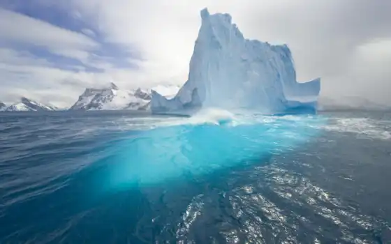 айсберг, вода, синева, и прилив, tèmpanos, интуиции, короче,