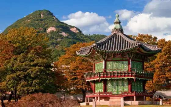 korean, дворец, южная, новости, procryptor, korea, природа, architecture, hill, 