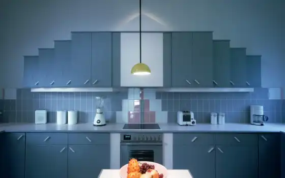 design, интерьер, квартира, кухни, color, синяя, 