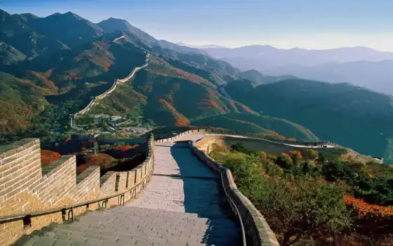 Китай, стэна, великая, гора