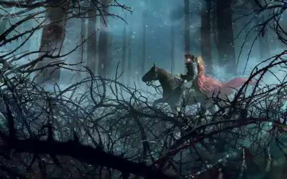девушка, лошадь, fore, дерево, парень