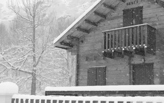 черный, время года, зима, архитектура, строение, белый