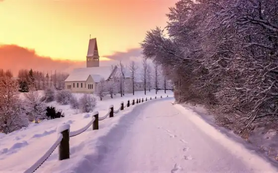 winter, freezing, снег, дорогой, облако, narrow, хороший, иней, permission, house