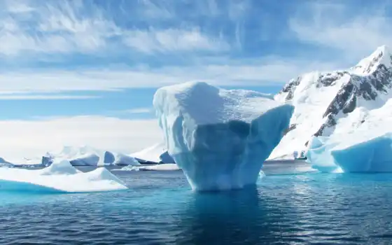 ,, айсберг, полярные льды, лед, морской лед, северный Ледовитый океан, океан, арктический, ледяная шапка, природная среда, ледниковое озеро, Антарктида, 