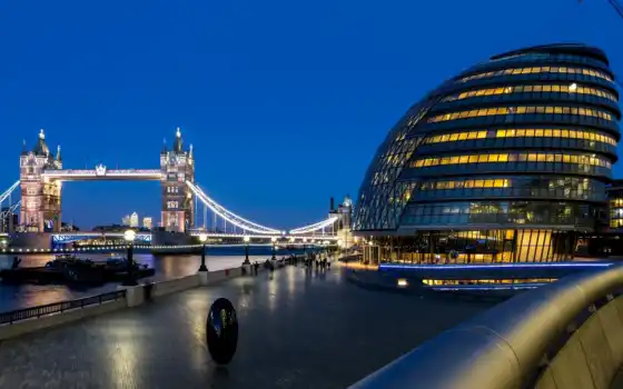 город, мост, london, великобритания, great, башня, англия, thames, hall, 