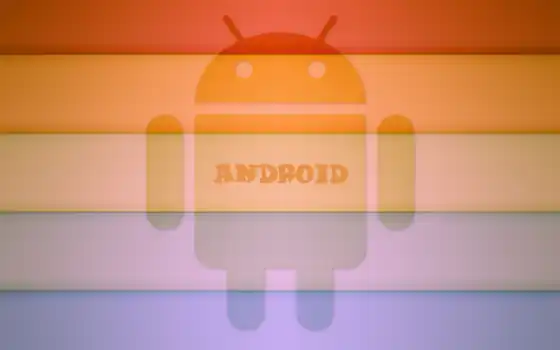android, rainbow, logo