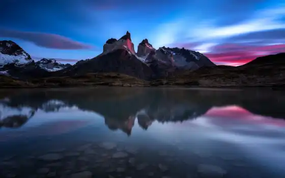 del, paine, torre, national, park, chile, patagonia