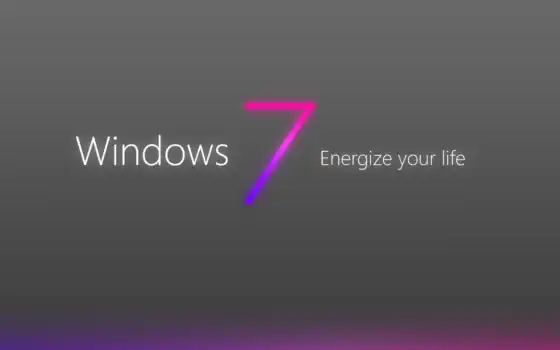 окна, se7en, обои, логотип, серый, фиолетовый