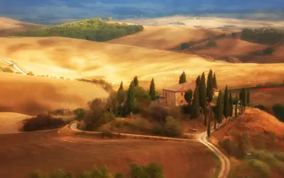tuscany, итальянское, сорняк, деревянный дом, реальное
