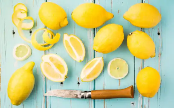 лимон, плод, живое