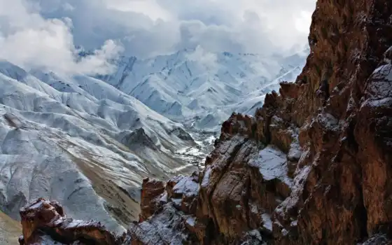 горы, скалы, категория, совершенно, природа, снег, 