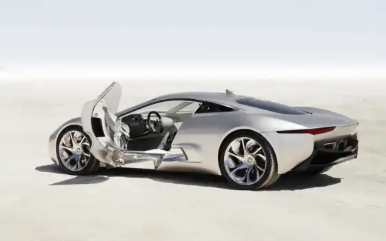 jaguar, концепция, автомобиль, электрический, темп, risunok, двигатель, автомобиль, автомобиль, расширить, диапазон
