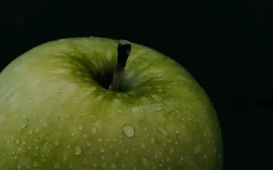 apple, плод, зелёный, black