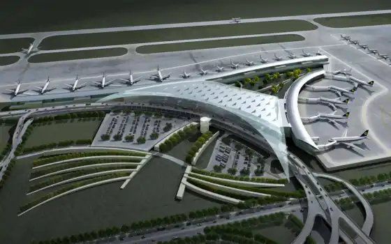 аэропорт, гт, и, архитектура, модели, обои,