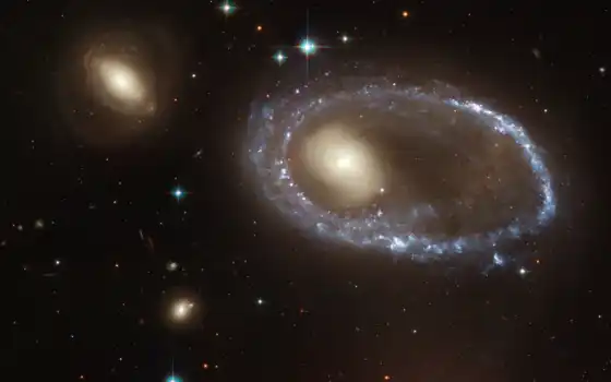 галактика, ам, образующая, хаот, телескоп,