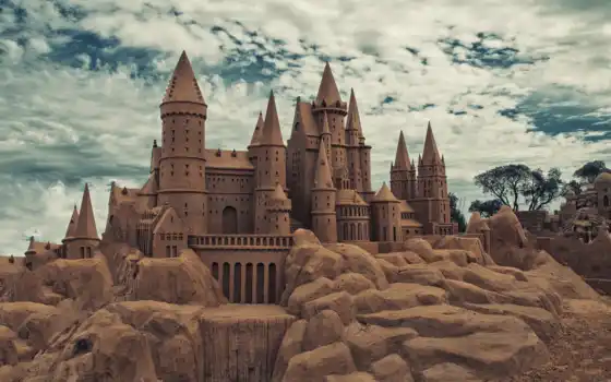 коллекция, красивые, castle, песок, милые, гарри, поттер, hogwarts, 