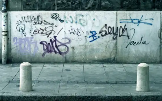 граффито, пузыр, граффити, город, бритвы