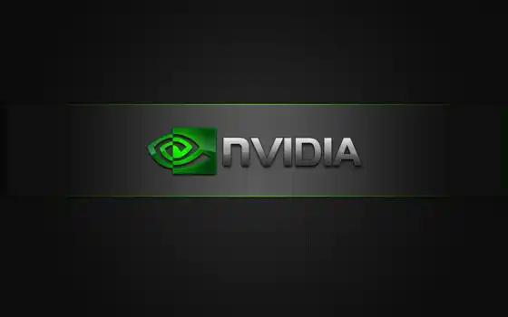 nvidia, логотип, черный, металлический, черный,