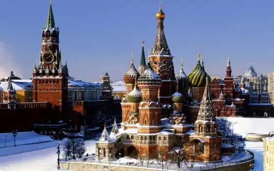 москва, кремль, россия, красная, площадь, 