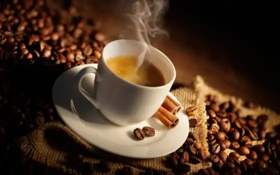 кофе, натуральные, кастрюль, фасоль, корица, все, вся, вес, чашка, тоннель,