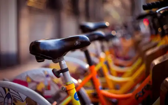 велосипед, разные, связанные, лесбиянка, улица, желтый, польноэкранный, широкопатный i