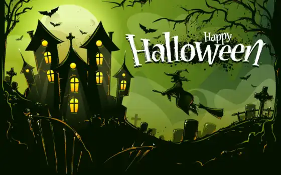 halloween, праздники, праздник, кладбище, happy, castle, птицы, картинка, тыквы, загрузок, 