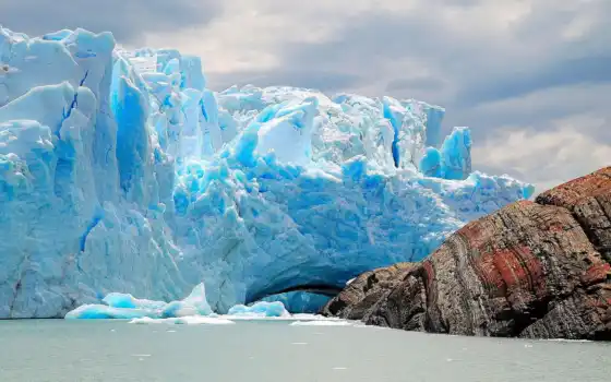 ледник, перито, аргентин, аргентин,