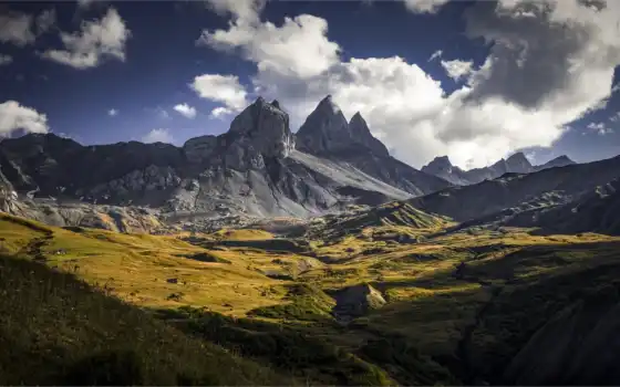 пейзаж, гора, Италия, альпы