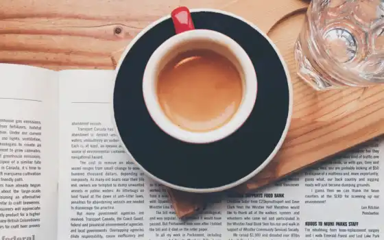 журнал, кофе