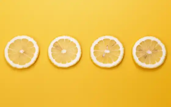 лимон, стручок, ломтик, желтый, апельсиновый