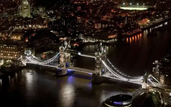 london, англия, мост, башня, тауэрский, 