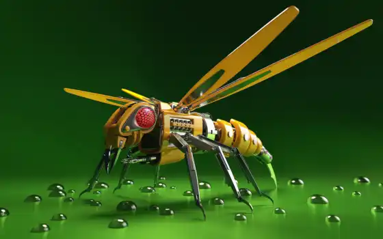 robot, пчелка
