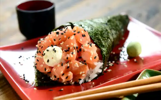 temaki, japonesa, sushi, comida, japartiu, stock, para, como, licença,