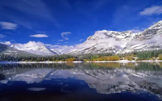 канадский, природа, озеро, горы, бесплатные, туры, 