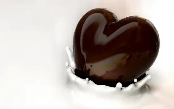 шоколад, сердце, настольный,