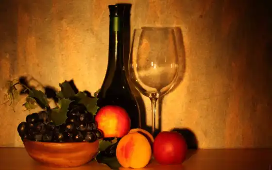 плод, uva, вино, glass, виноград