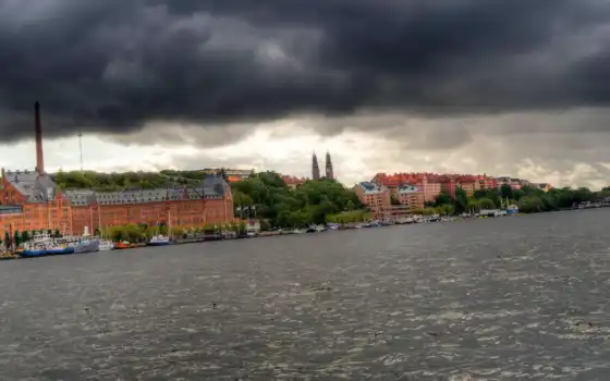 sweden, stockholm, house, река