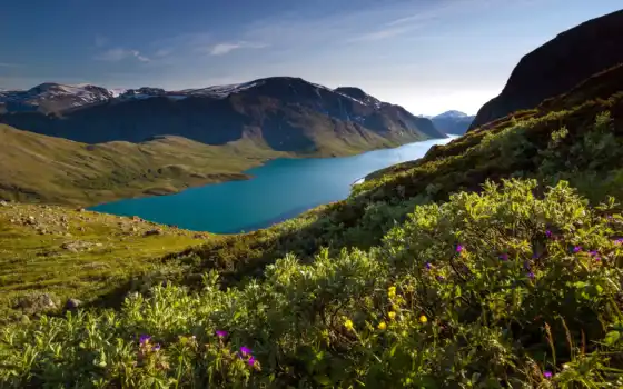 jotunheimen, норвегия, национальный, парк, пешие прогулки, бессегген, путешествия, гряда,