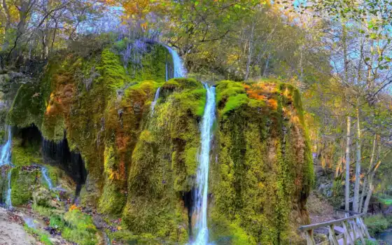 водопад, природа