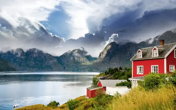 дом, дом, семья, дом, дом, город, норвежское, домашнее, качество, русский,