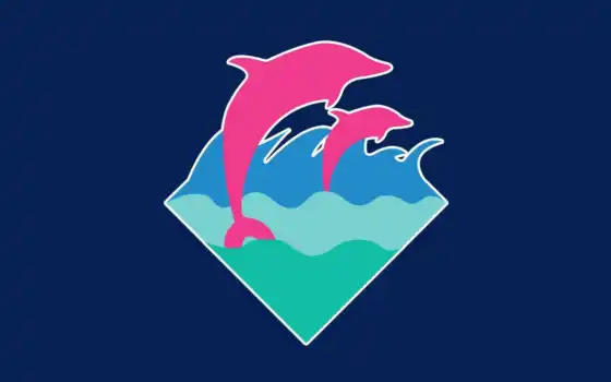 дельфин, розовый