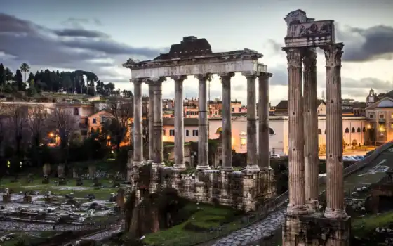 roman, forum, рим, италия, rim, развалины, italy, 
