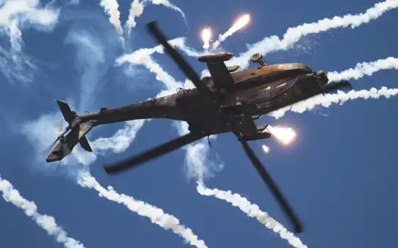 вертолета, сверхширокая, противотанковая, слизистая, тепловая, дымовая, комбинированная, боевая, авиация,