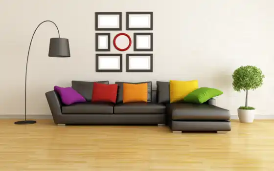 интерьер, диван, картинка, design, stylish, дерево, мебель, 